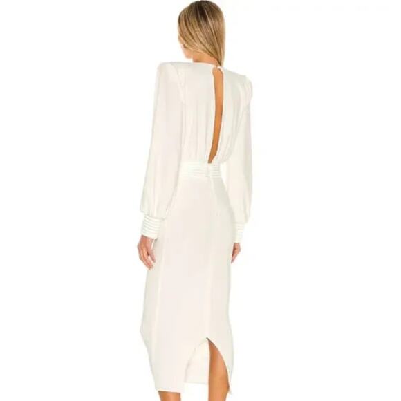 Zhivago Lover Man Midi Dress in White Size 2 U.S. / 6 U.K. - Picture 3 of 5
